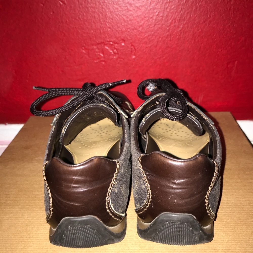 Louis Vuitton Monogram Idylle/Leather Sneakers - Picture 4 of 8
